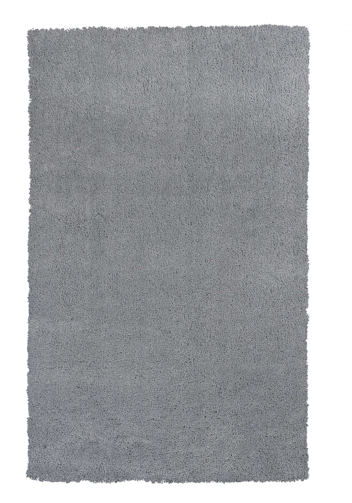 9' X 13' Gray Shag Hand Woven Area Rug