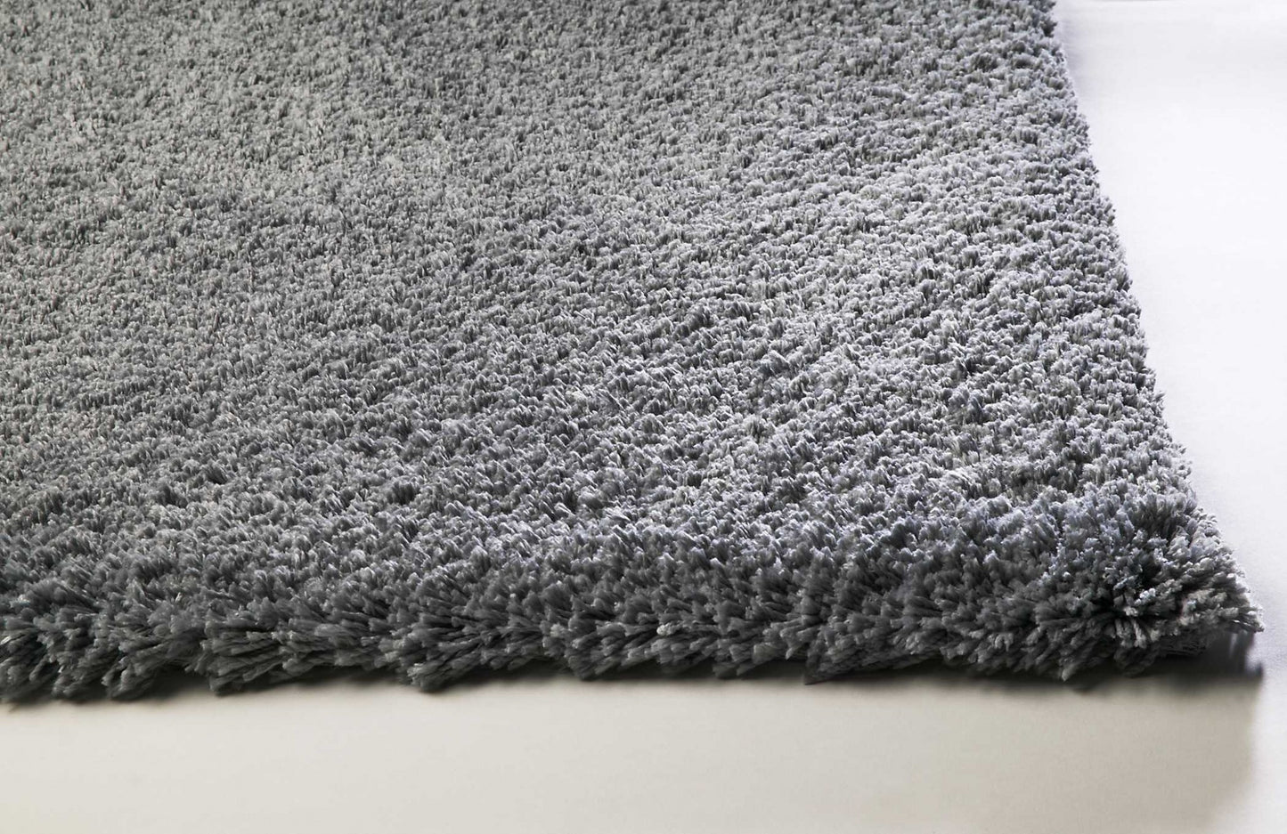 9' X 13' Gray Shag Hand Woven Area Rug