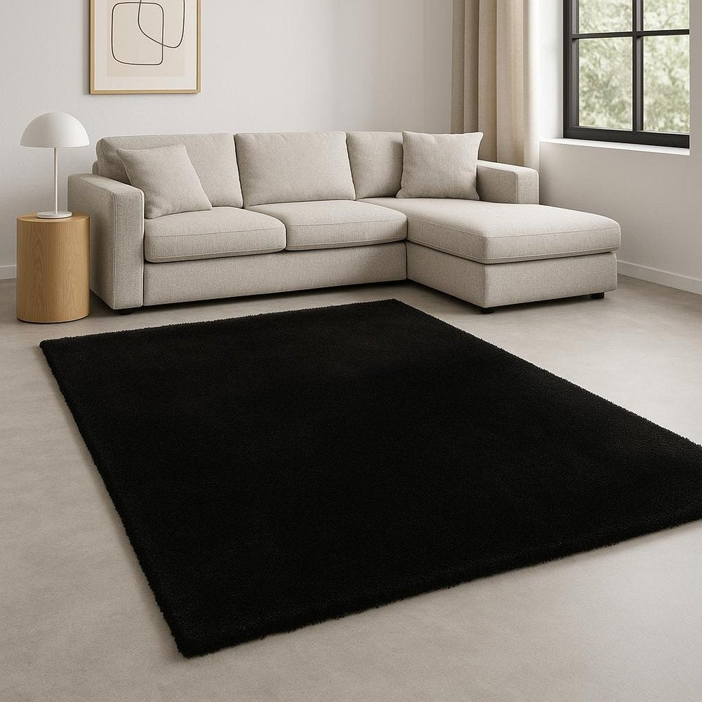 8' X 10' Espresso Shag Hand Woven Area Rug