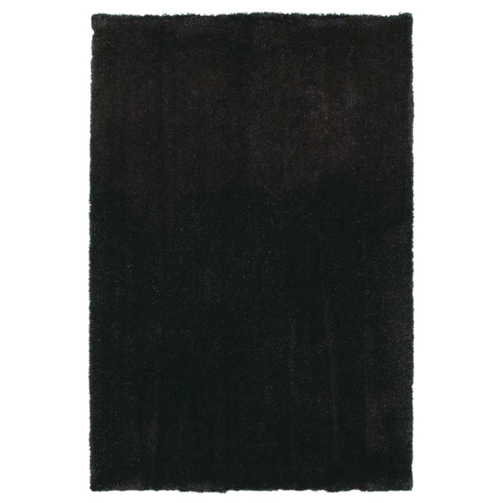 8' X 10' Espresso Shag Hand Woven Area Rug