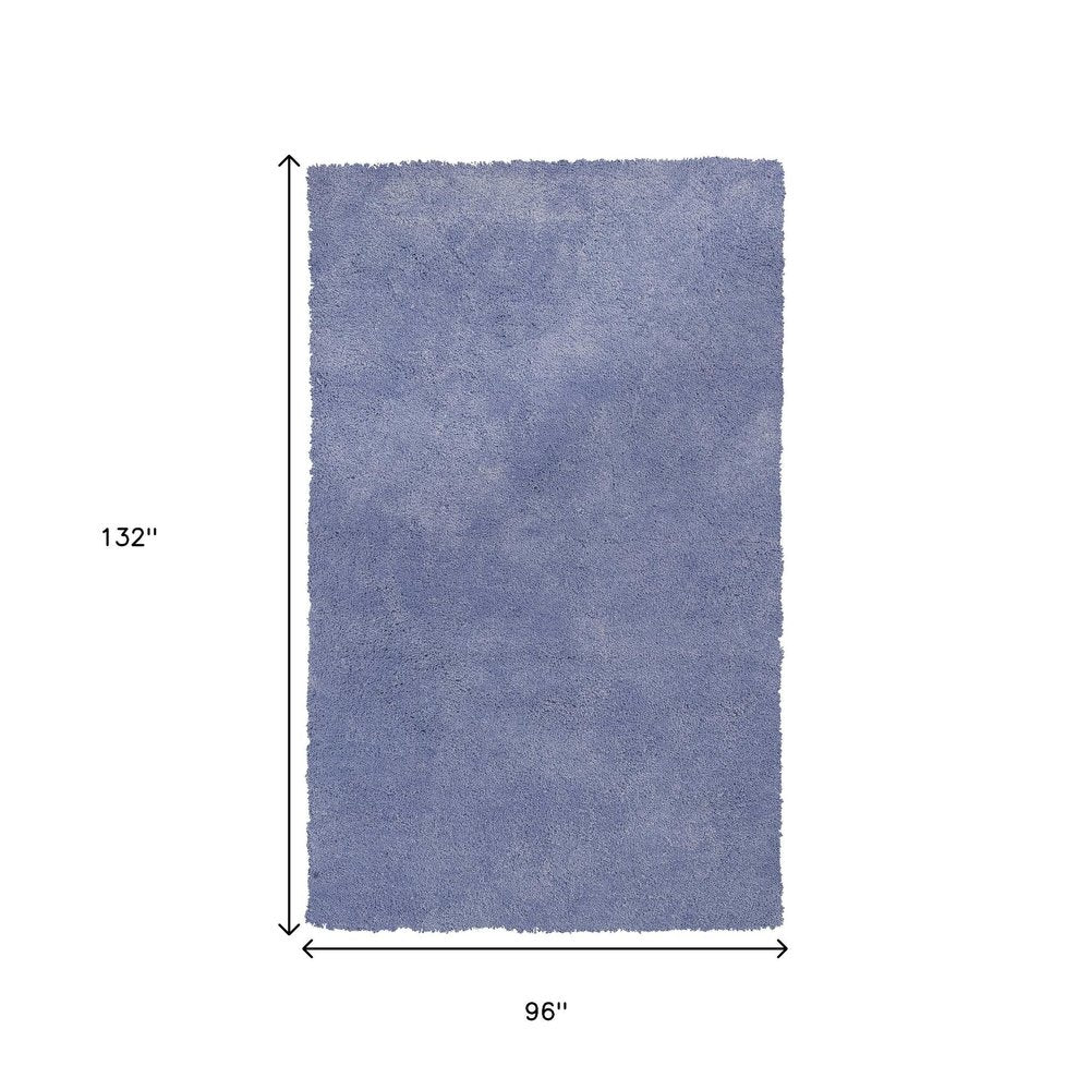 2' X 4' Purple Shag Hand Woven Area Rug