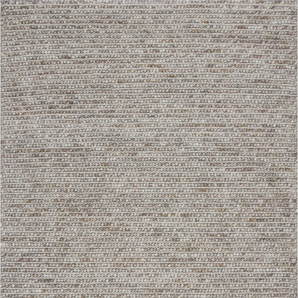 7' X 9' Natural Wool Hand Woven Area Rug