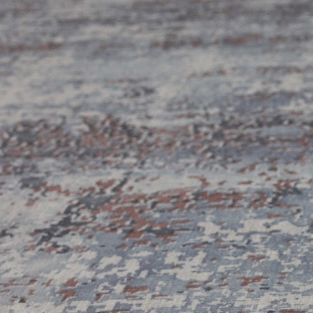 5' X 7' Slate Gray And Dark Gray Abstract Hand Loomed Area Rug