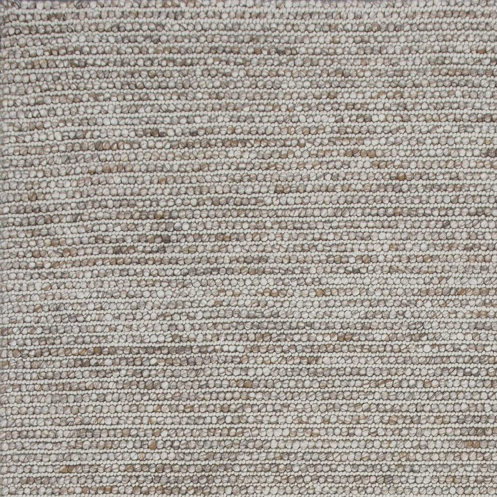 7' X 9' Natural Wool Hand Woven Area Rug