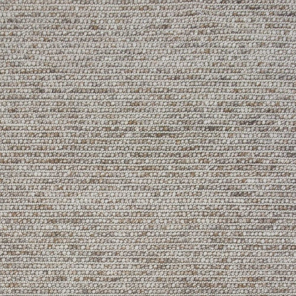 7' X 9' Natural Wool Hand Woven Area Rug