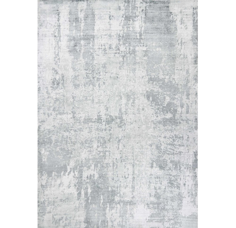 9' X 13' Dark Gray And Light Gray Abstract Hand Loomed Area Rug