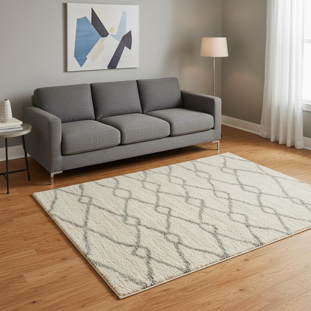 9' X 13' Ivory Area Rug