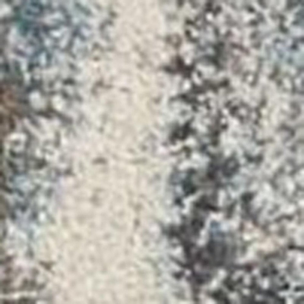 9' X 13' Teal Blue And White Abstract Area Rug