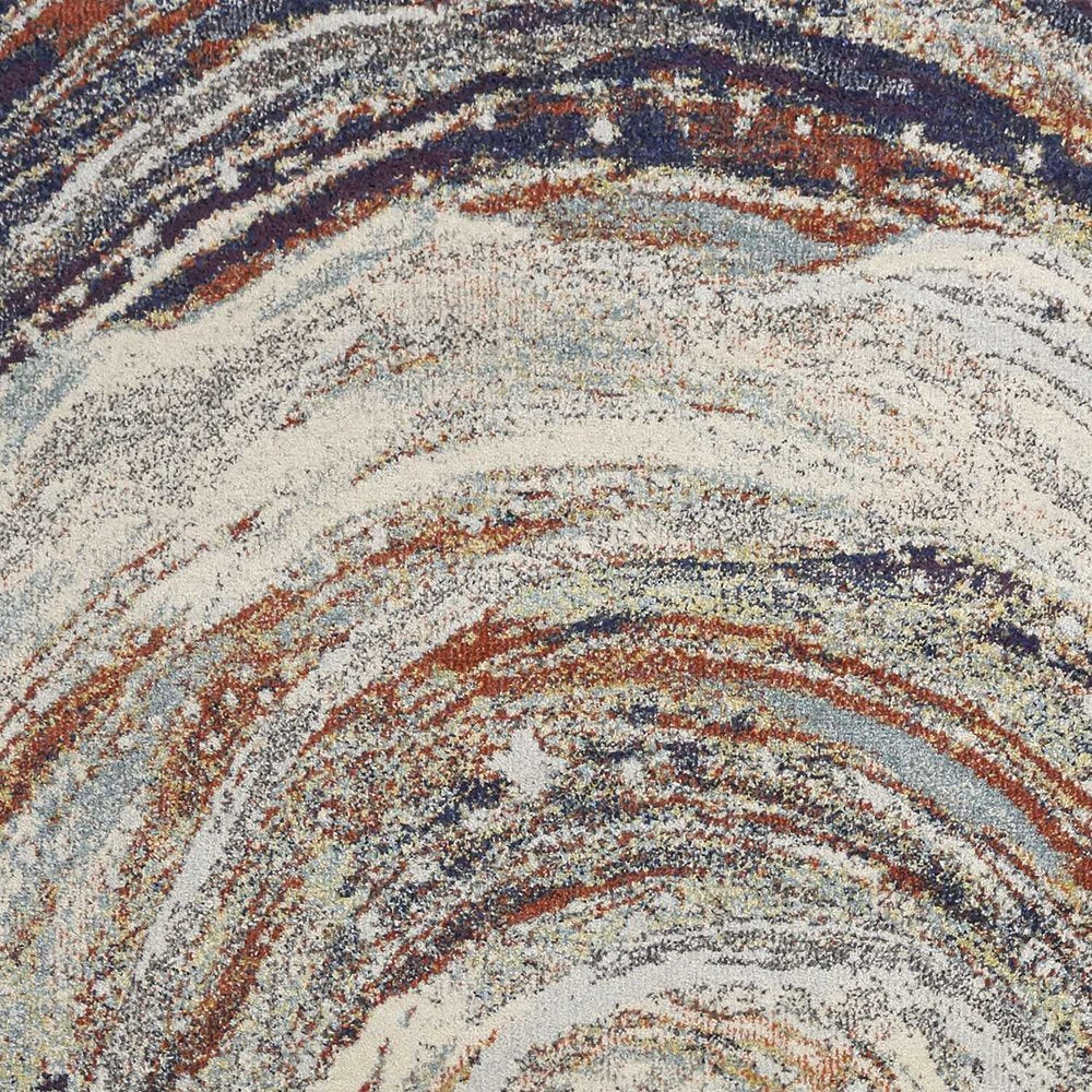 5' X 8' Sage Brown And Ivory Floral Medallion Area Rug