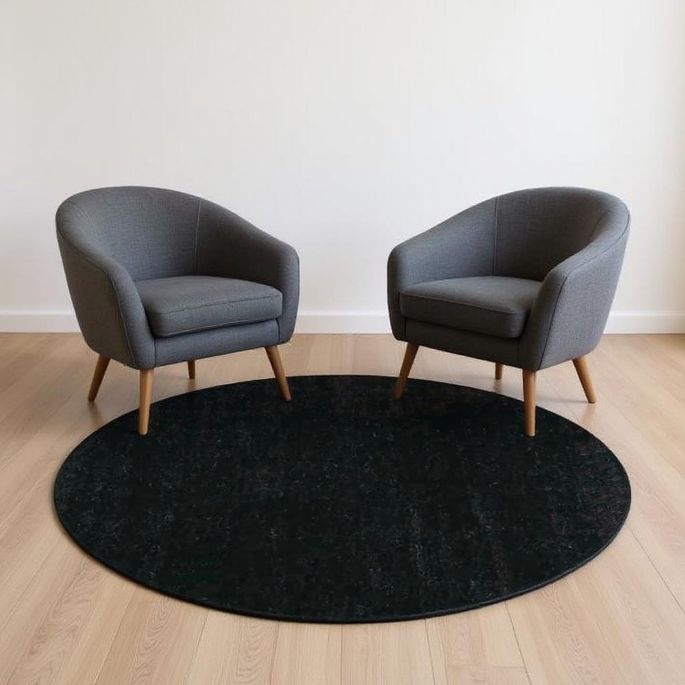 8' X 10' Espresso Shag Hand Woven Area Rug