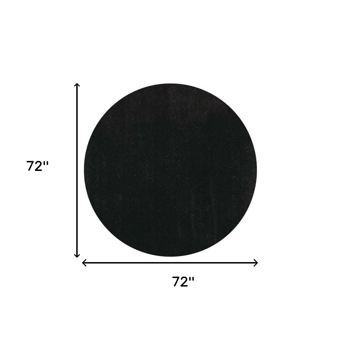 8' X 10' Espresso Shag Hand Woven Area Rug