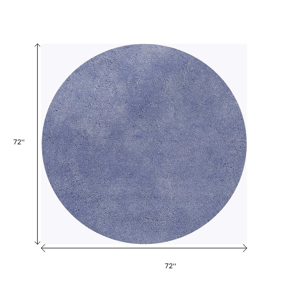 2' X 4' Purple Shag Hand Woven Area Rug