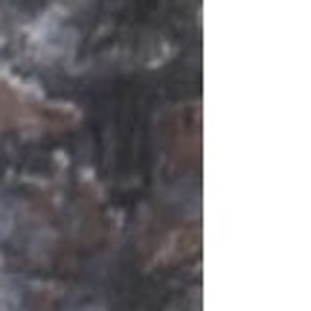 5' X 7' Slate Gray And Dark Gray Abstract Hand Loomed Area Rug