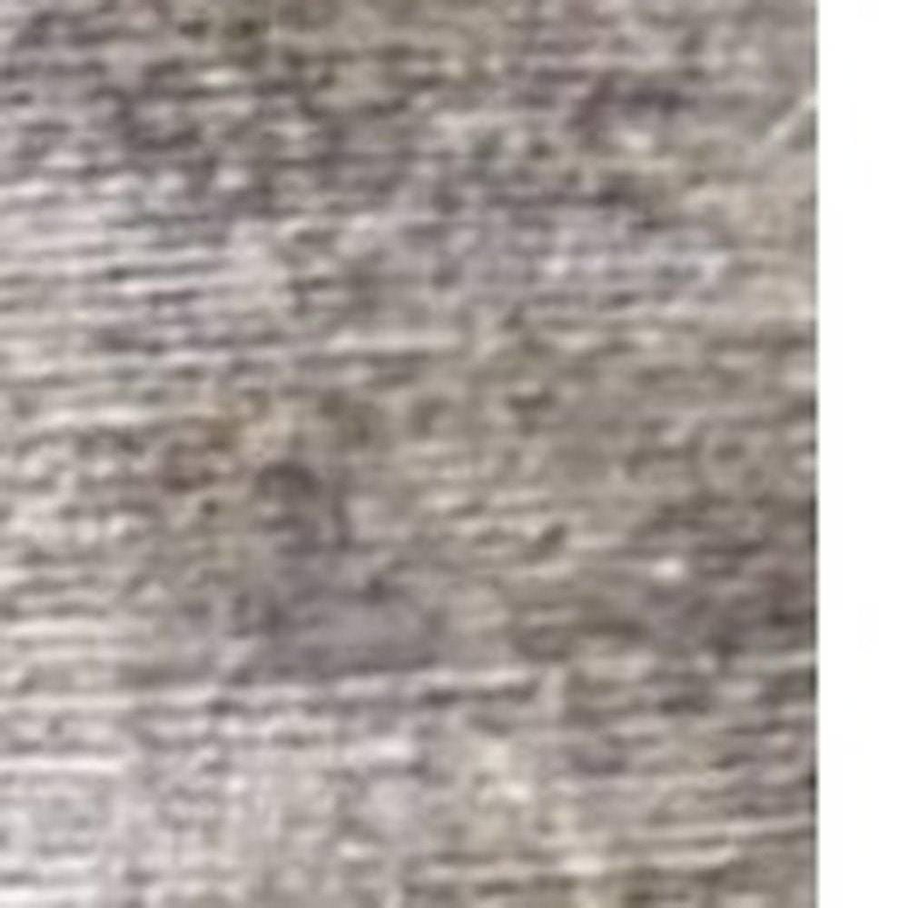 8' X 11' Beige And Ivory Abstract Hand Loomed Area Rug