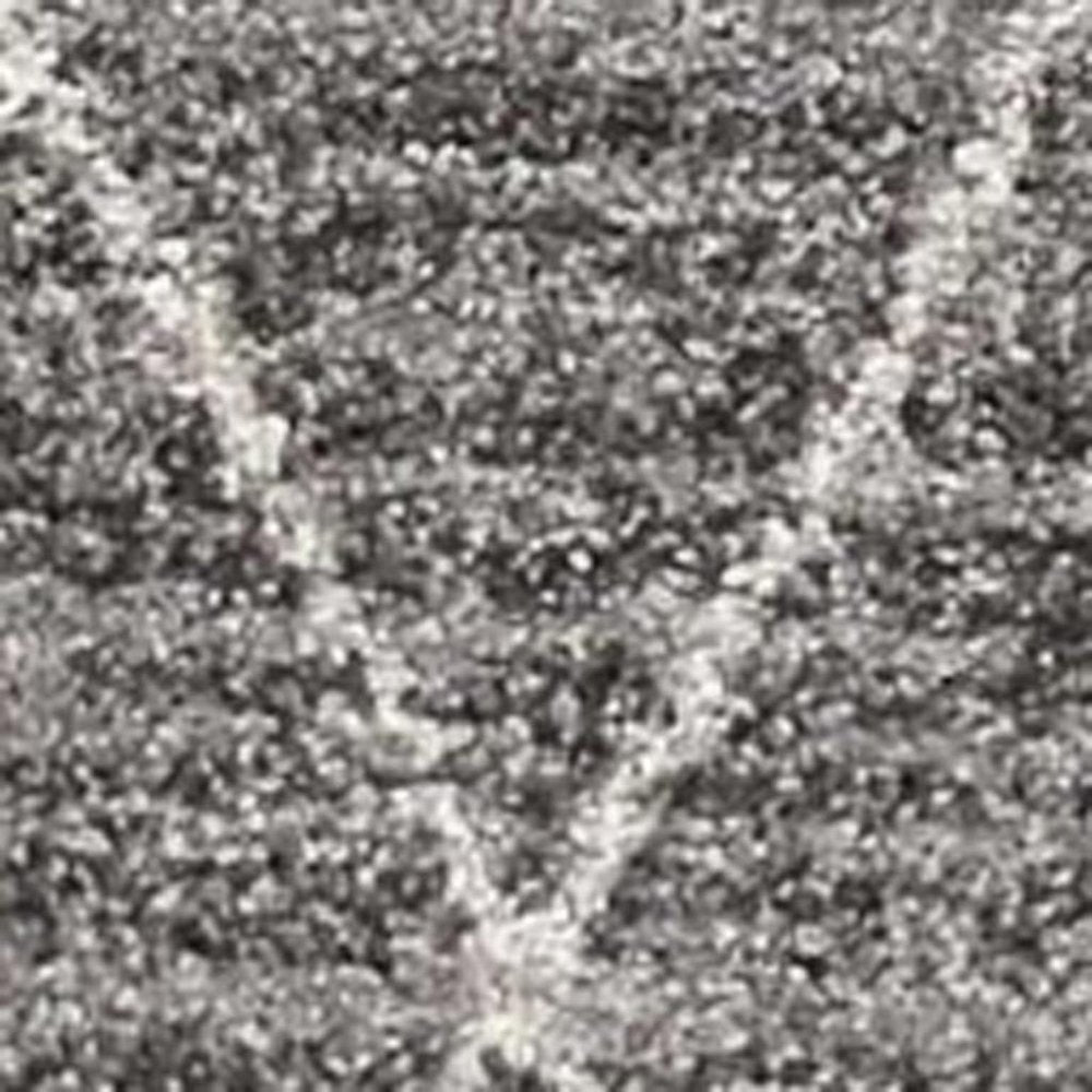 8' X 11' Gray And Ivory Geometric Area Rug