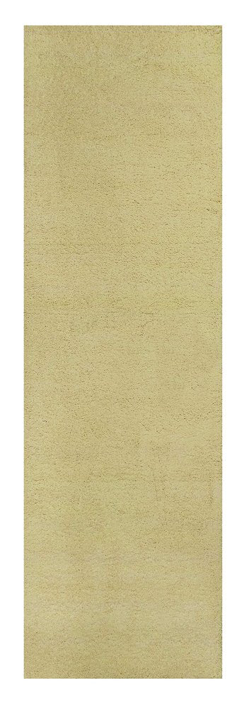3' X 5' Canary Yellow Shag Hand Woven Area Rug