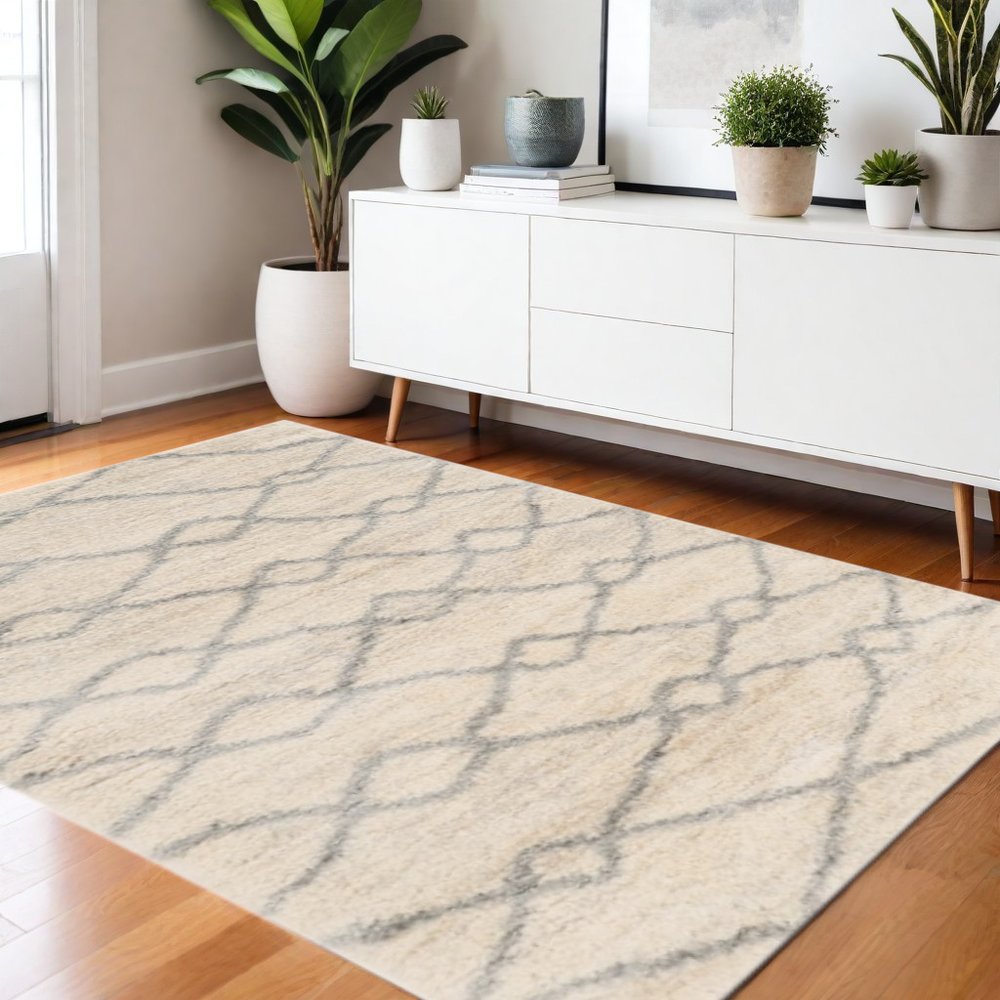 9' X 13' Ivory Area Rug