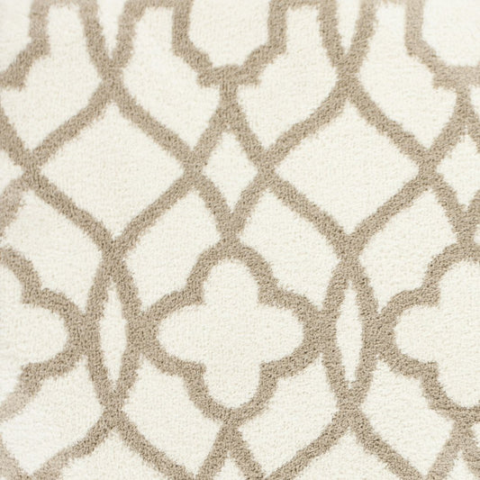 3' X 5' Beige and Ivory Area Rug