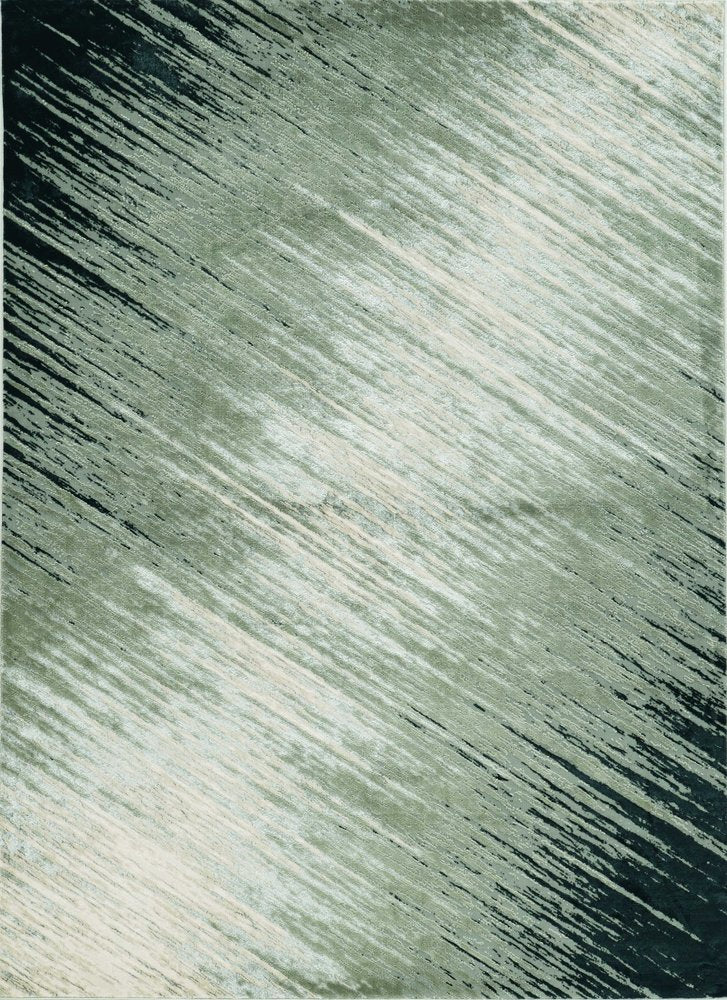3' X 5' Silver And Gray Abstract Area Rug