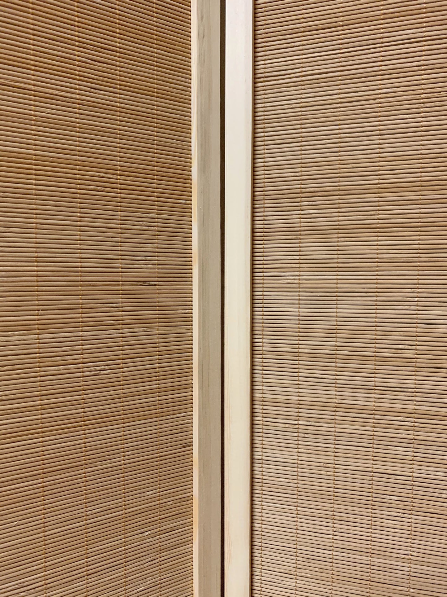 6" Light Bamboo 3 Panel Room Divider Screen