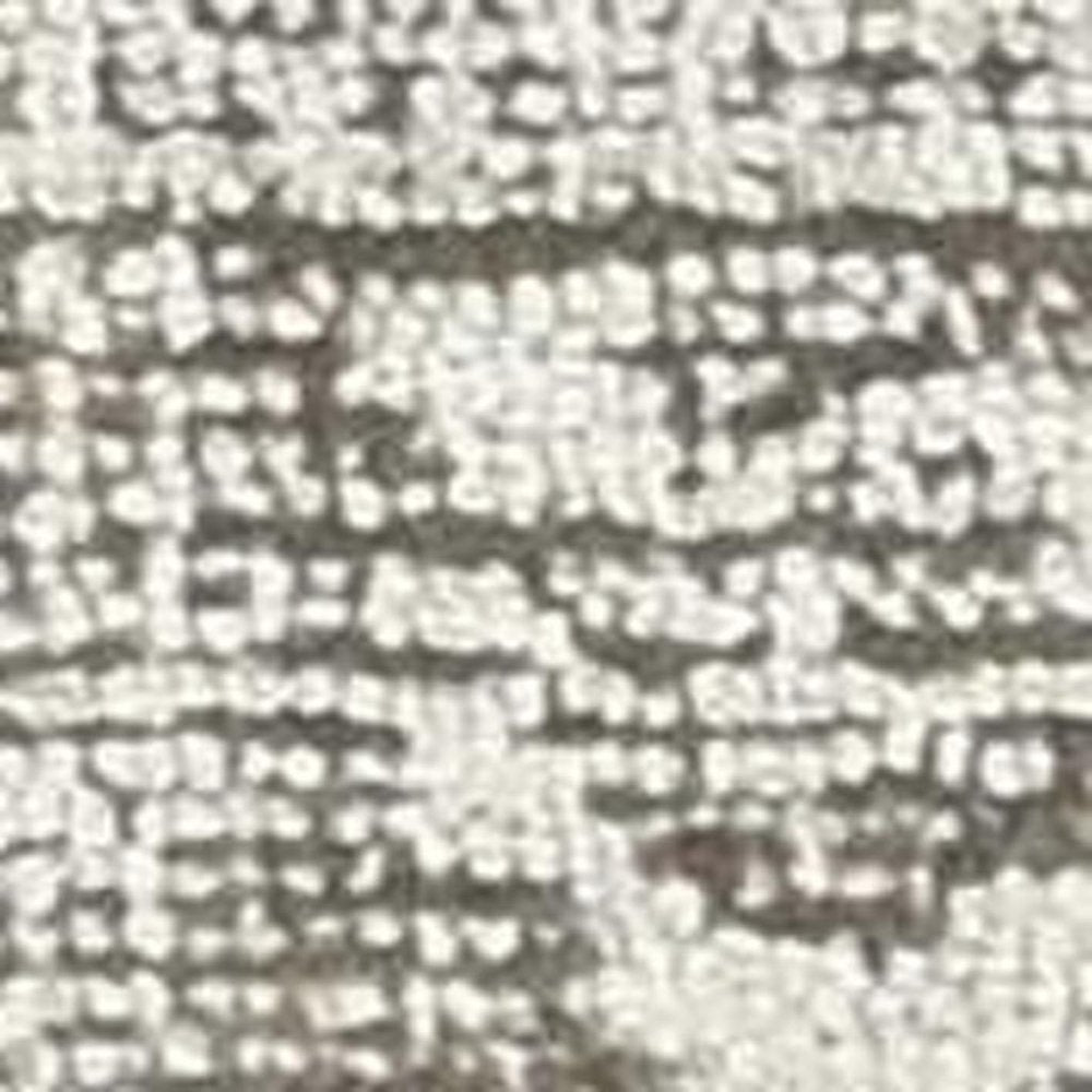 8' X 11' Ivory Gray And Green Wool Floral Hand Tufted Area Rug