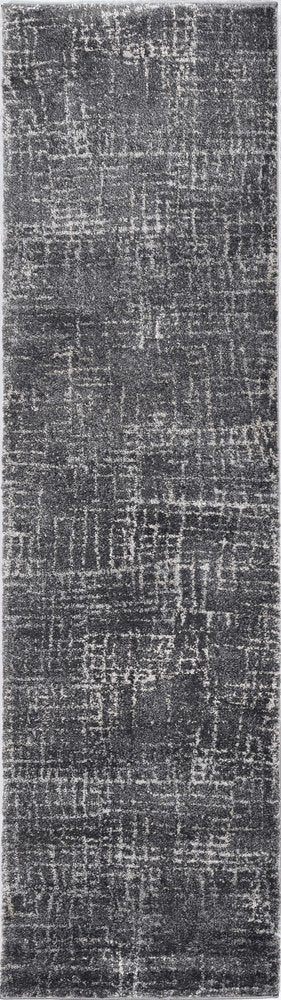 3' X 5' Gray And Dark Gray Abstract Area Rug