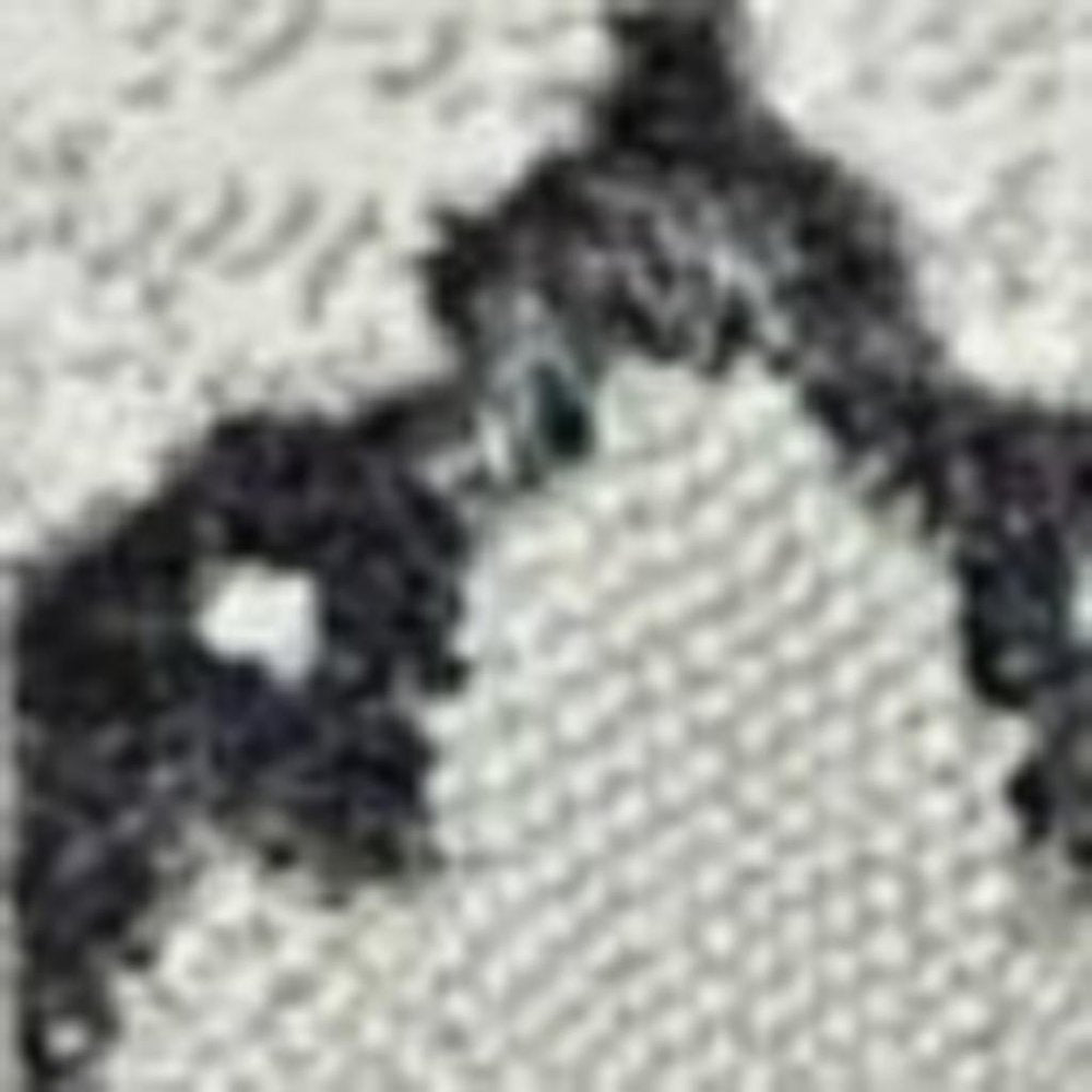 8' X 11' Ivory Gray And Brown Floral Area Rug