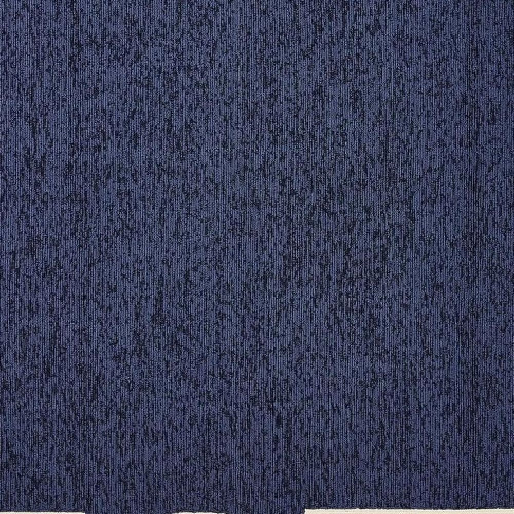 7' X 10' Blue And Ivory Geometric Hand Hooked Area Rug