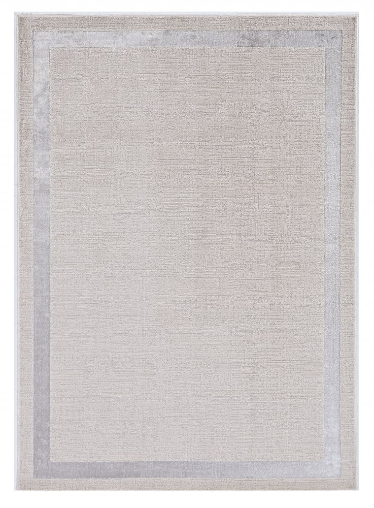 3' X 5' Gray and Ivory Area Rug