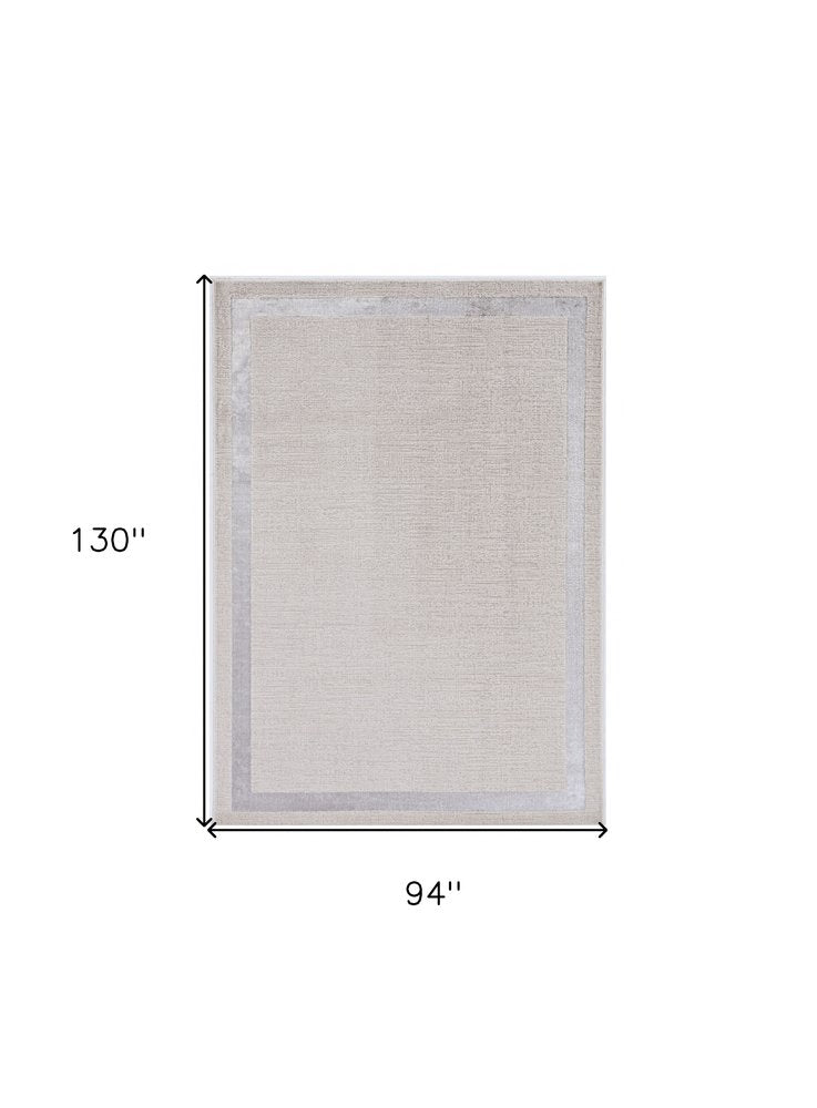 3' X 5' Gray and Ivory Area Rug