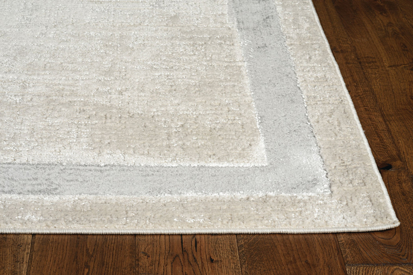 3' X 5' Gray and Ivory Area Rug