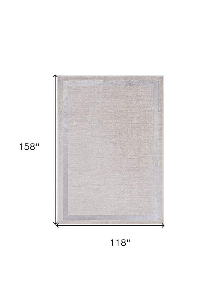 3' X 5' Gray and Ivory Area Rug