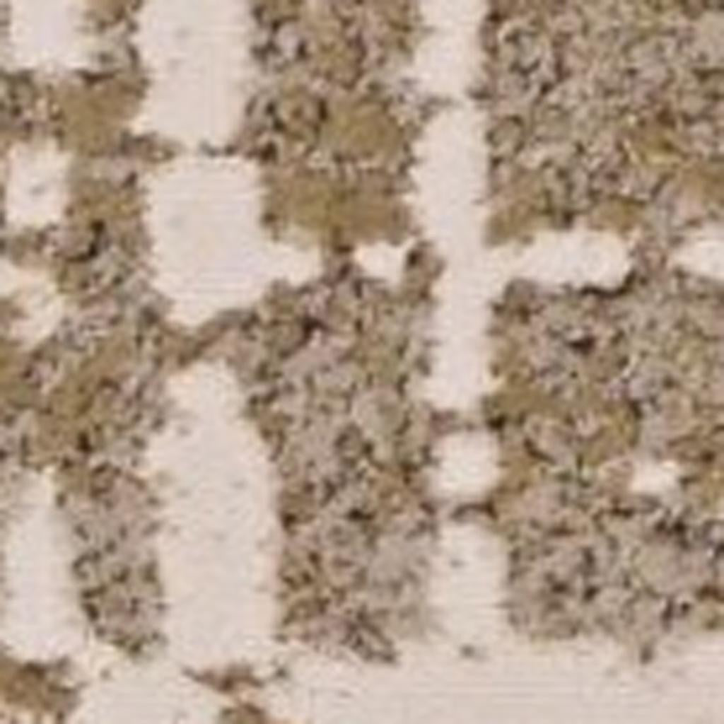 8' X 11' Ivory Taupe And Gold Abstract Area Rug