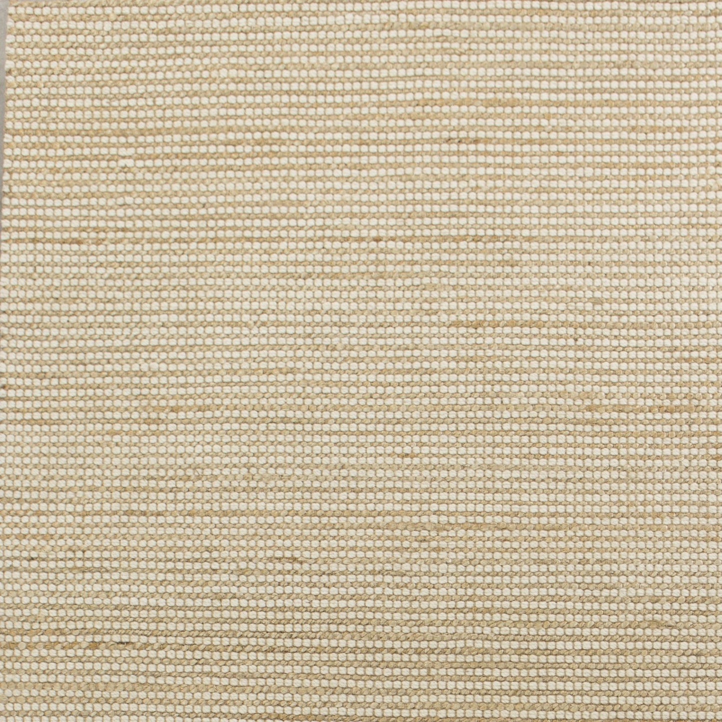 7' X 10' Tan and Ivory Wool Hand Woven Area Rug