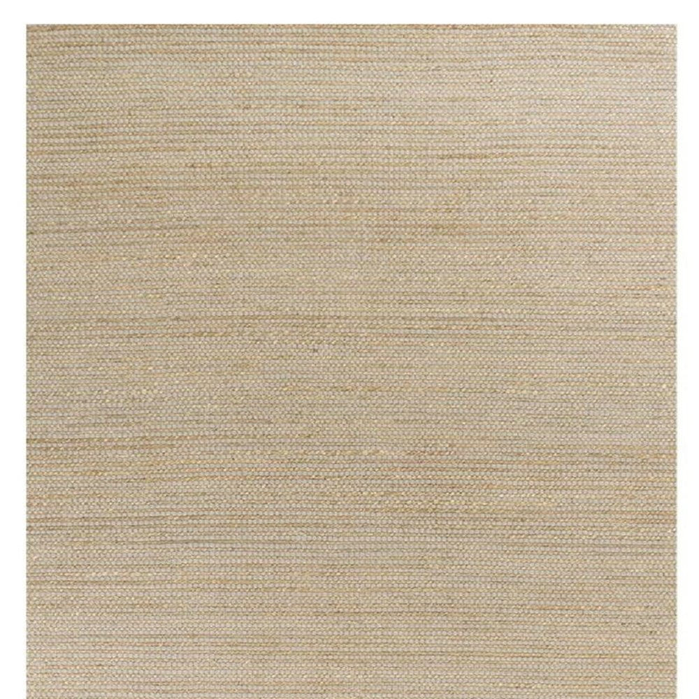 8' X 11' Tan And Ivory Wool Hand Woven Area Rug