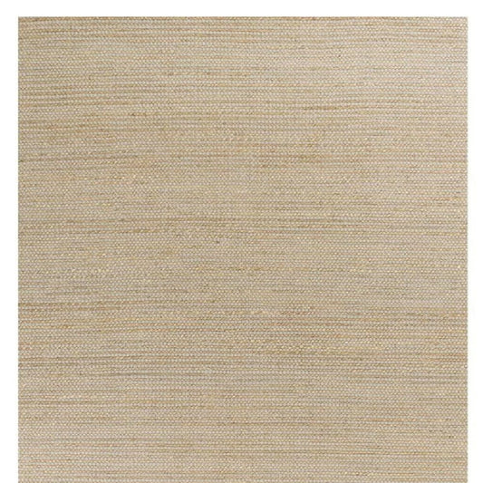 8' X 11' Tan And Ivory Wool Hand Woven Area Rug
