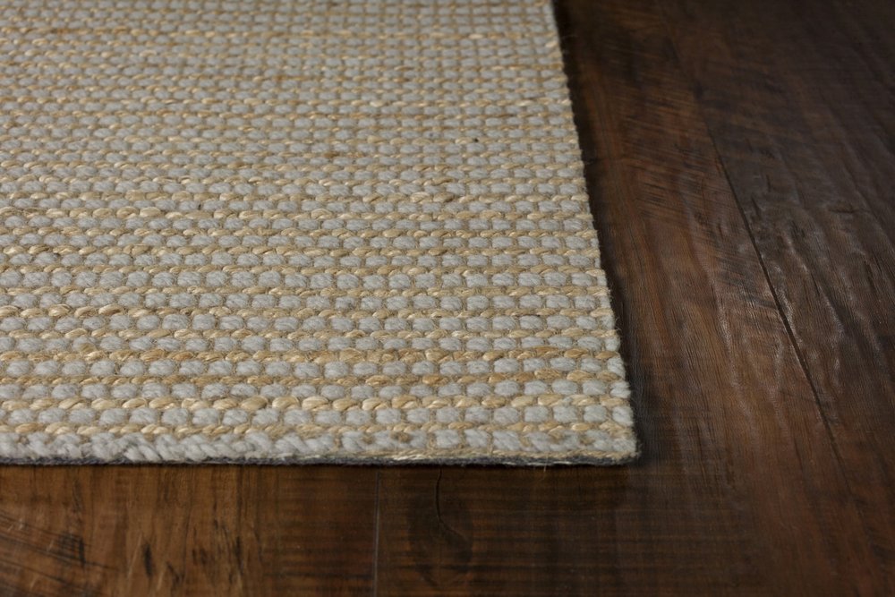 8' X 11' Tan And Ivory Wool Hand Woven Area Rug