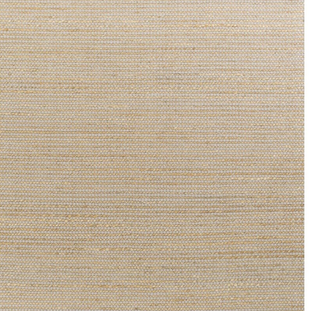 8' X 11' Tan And Ivory Wool Hand Woven Area Rug