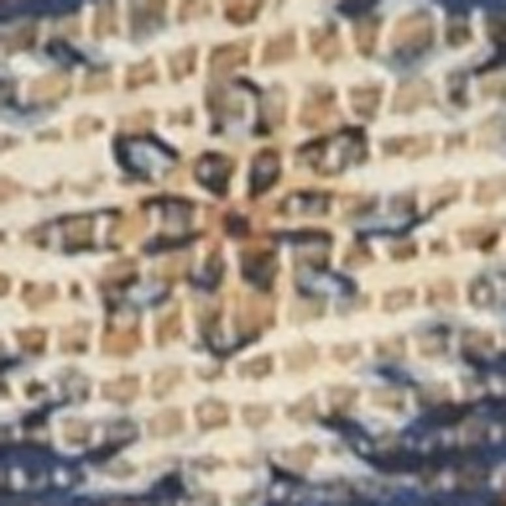 3' X 5' Blue Medallion Hand Woven Area Rug