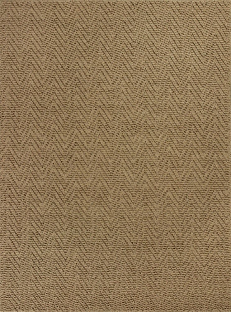 2' X 4' Natural And Brown Jute Chevron Hand Woven Area Rug