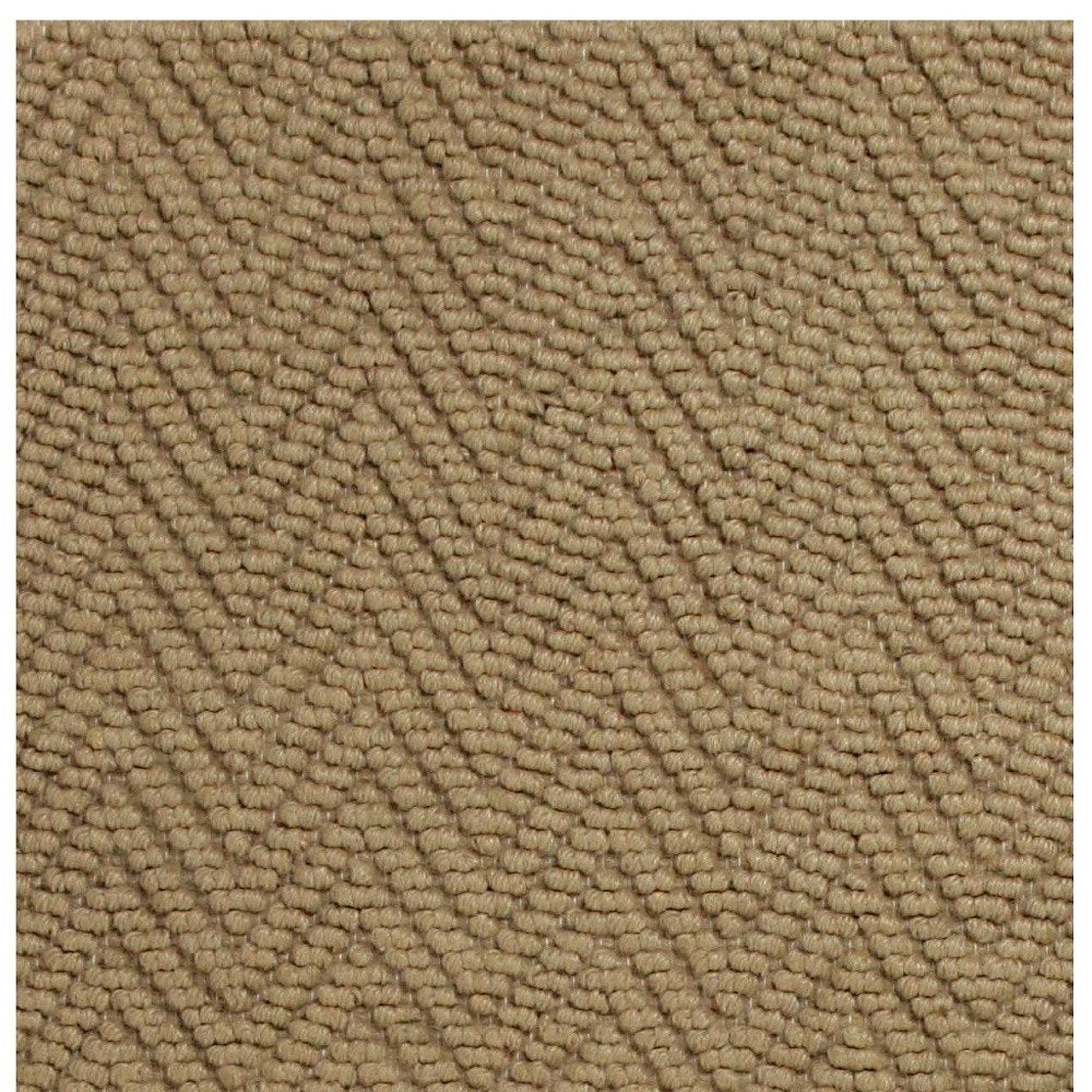 2' X 4' Natural And Brown Jute Chevron Hand Woven Area Rug