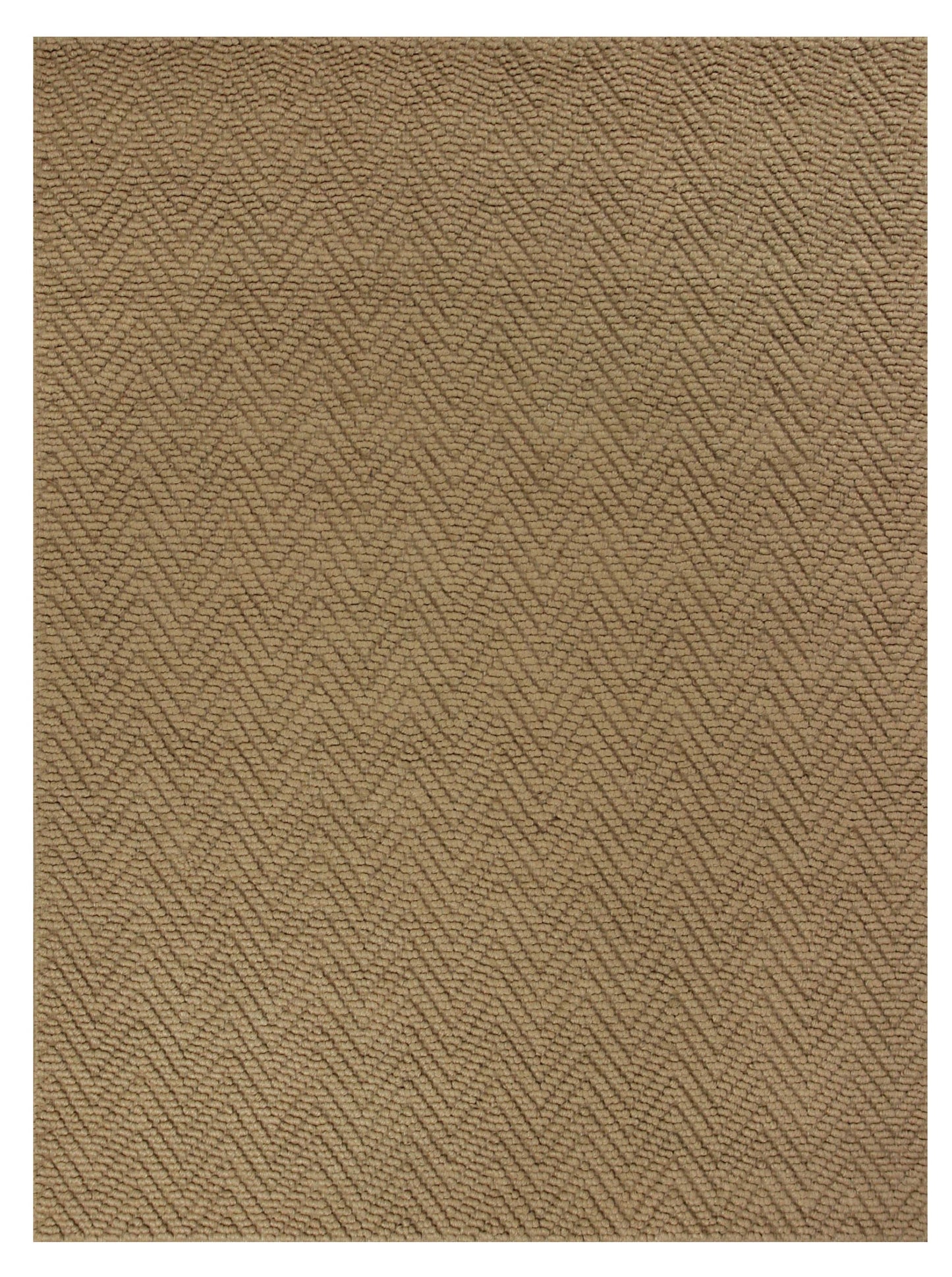 2' X 4' Natural Chevron Hand Woven Area Rug