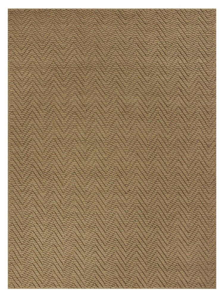 2' X 4' Natural And Brown Jute Chevron Hand Woven Area Rug