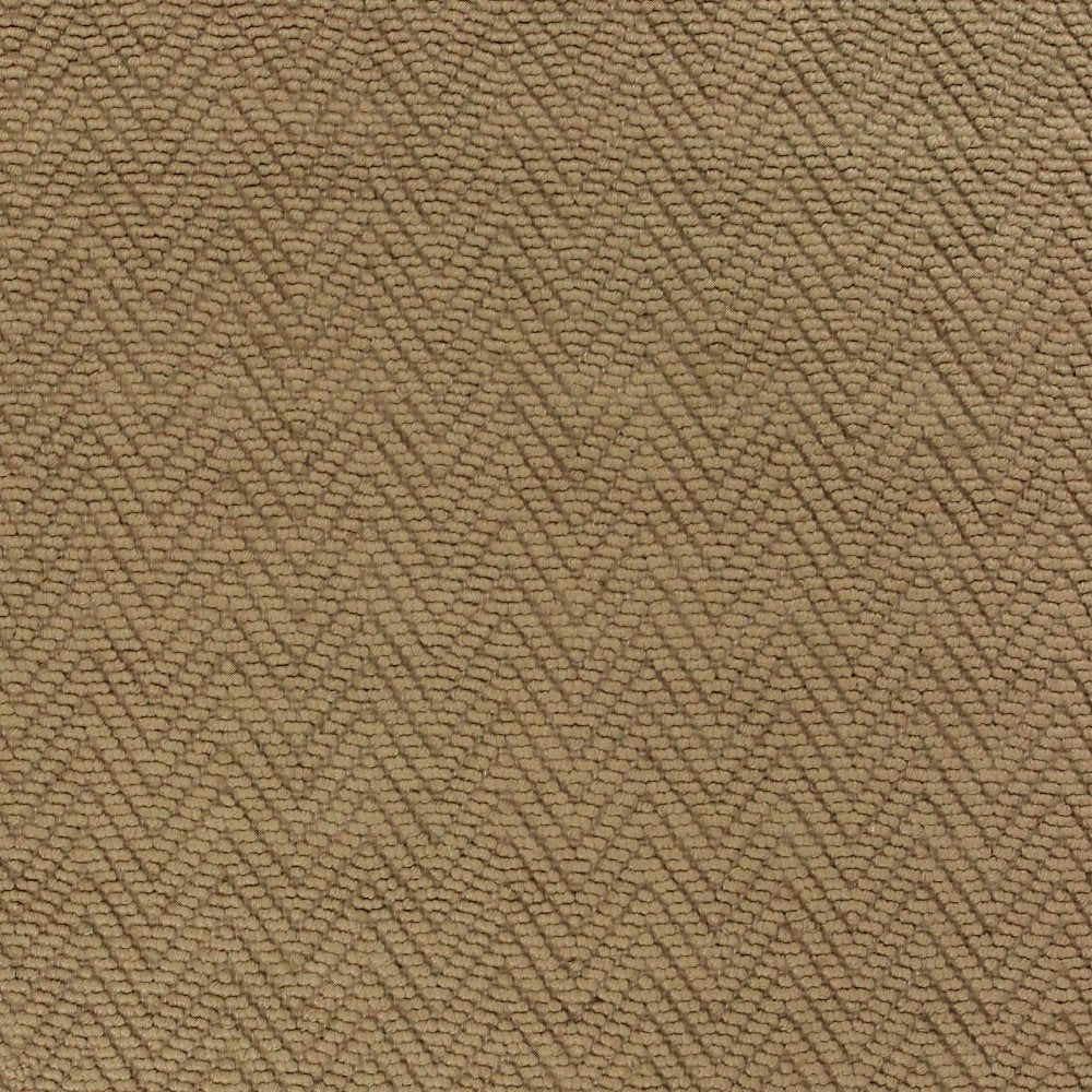 2' X 4' Natural And Brown Jute Chevron Hand Woven Area Rug