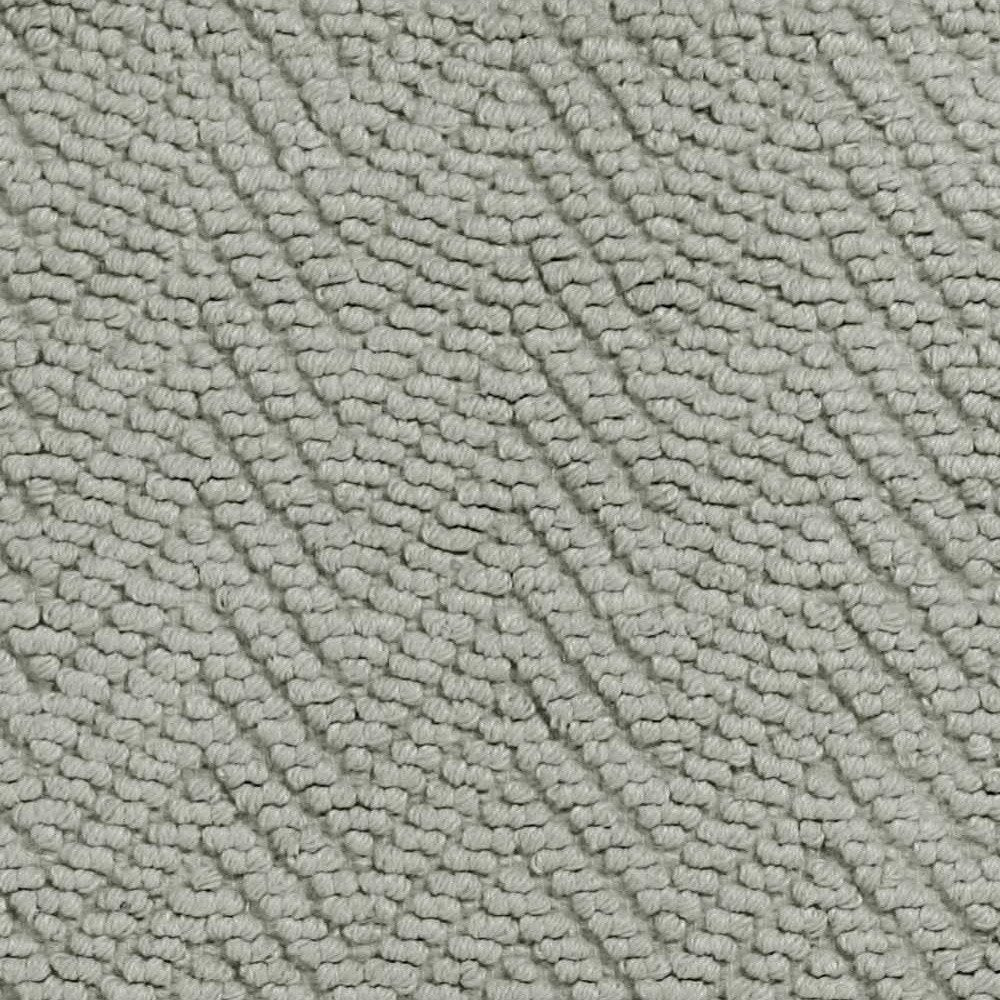 2' X 4' Gray Jute Chevron Hand Woven Area Rug