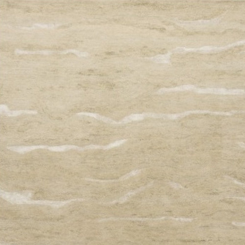 3' X 5' Beige And Ivory Abstract Hand Tufted Area Rug