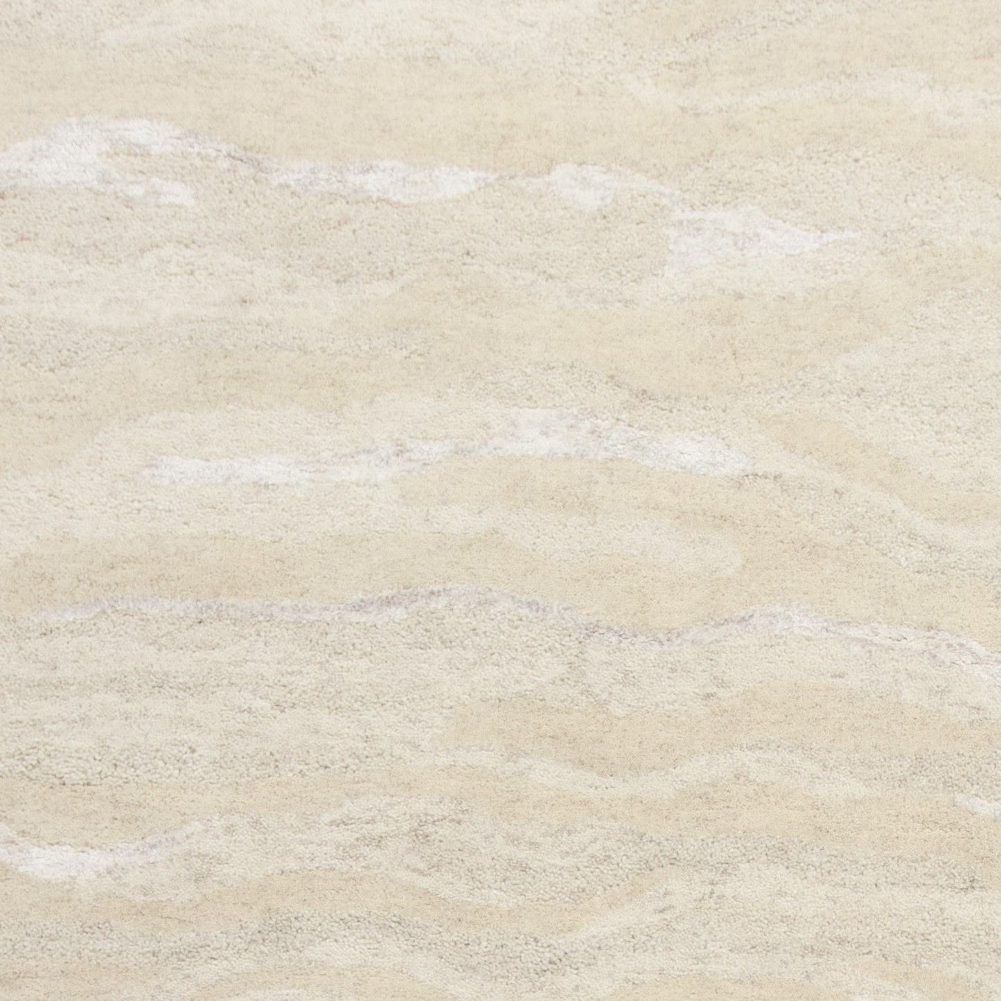 9' X 12' Beige And Ivory Abstract Hand Tufted Area Rug