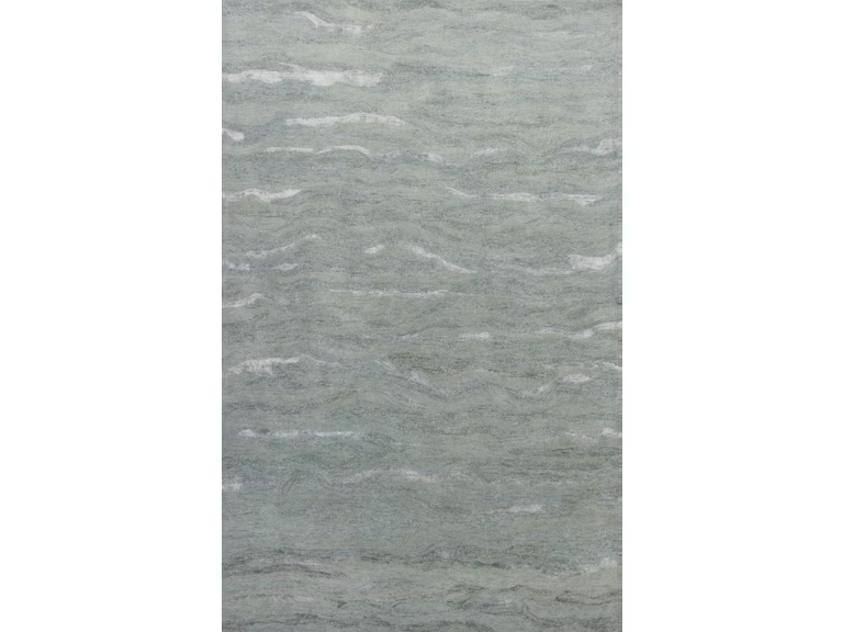 3' X 5' Slate Gray And Ivory Abstract Hand Tufted Area Rug