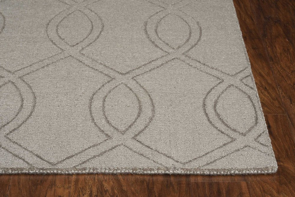 8' Beige Ivory And Brown Seashell and Coral Hand Tufted Runner Rug