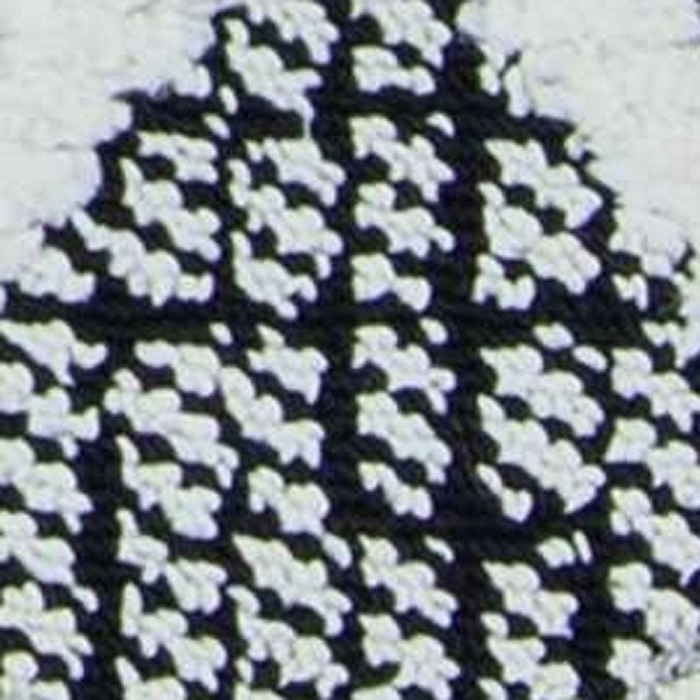 8' X 11' Cream And Charcoal Geometric Area Rug